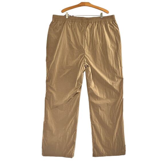 Good American Wide Leg Track Pant Sz 6 US 3XL High Rise Drawstring Zipped Ankle - Picture 9 of 9